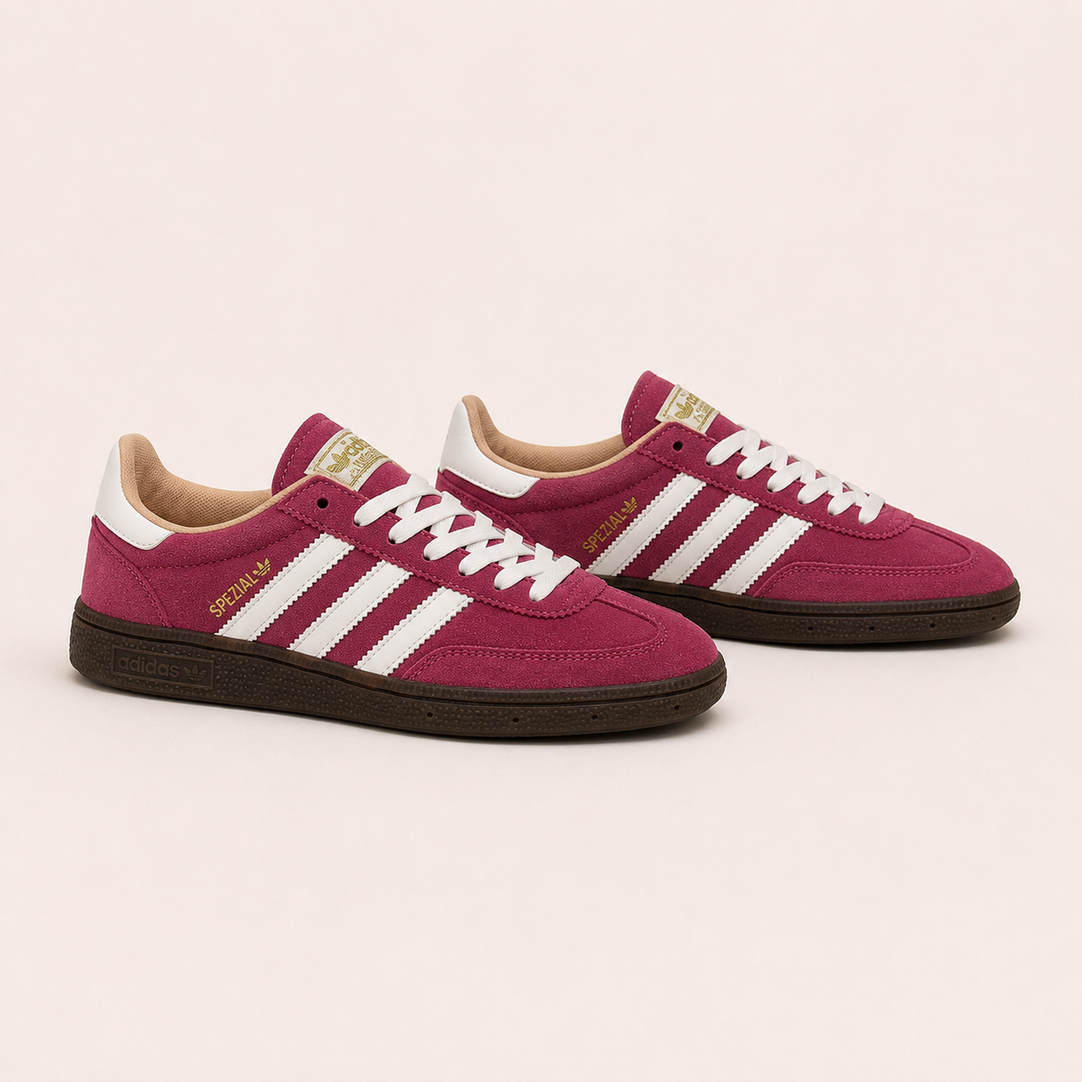 Retro Suede Low – Berry Pink