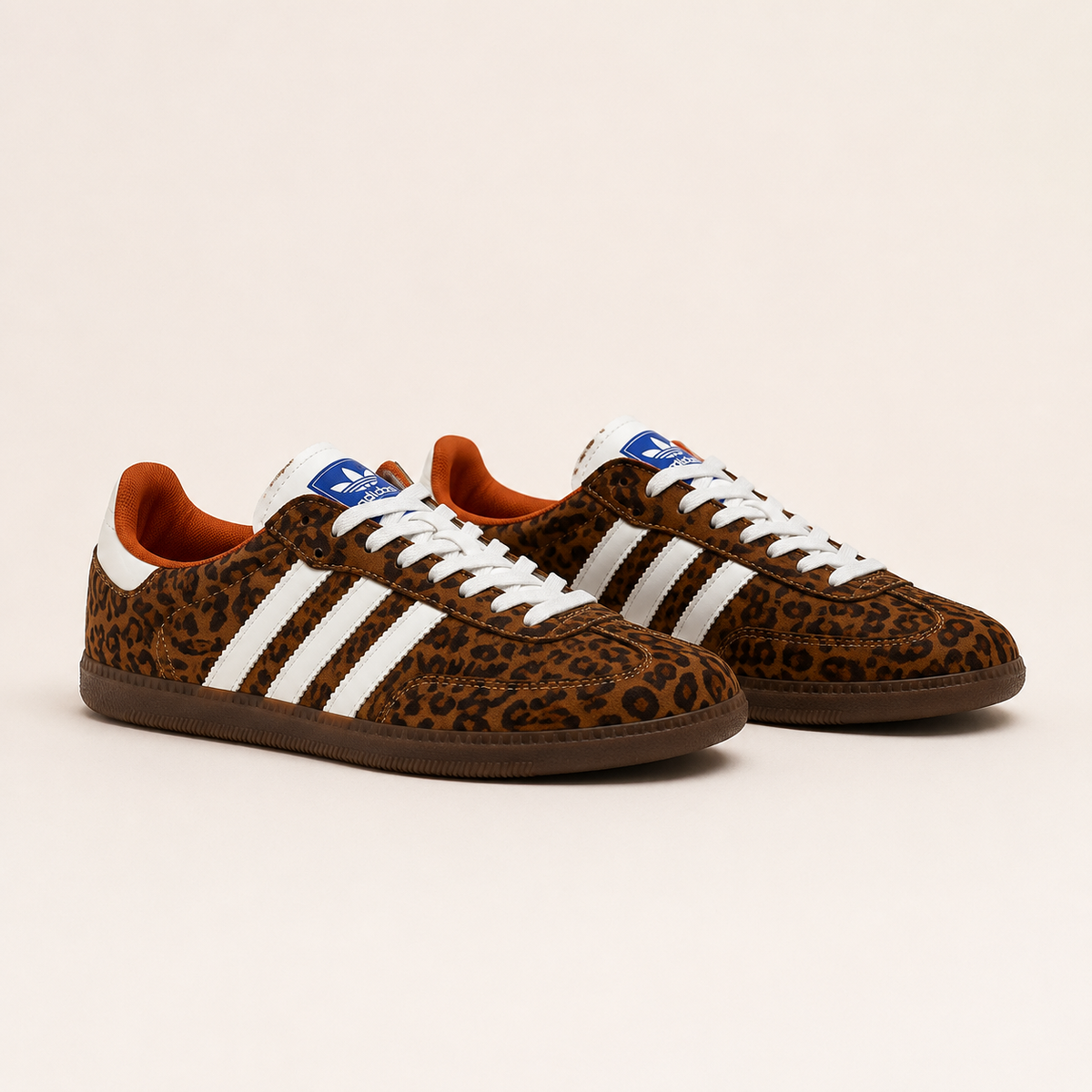 Leopard Street Low – Brown & White