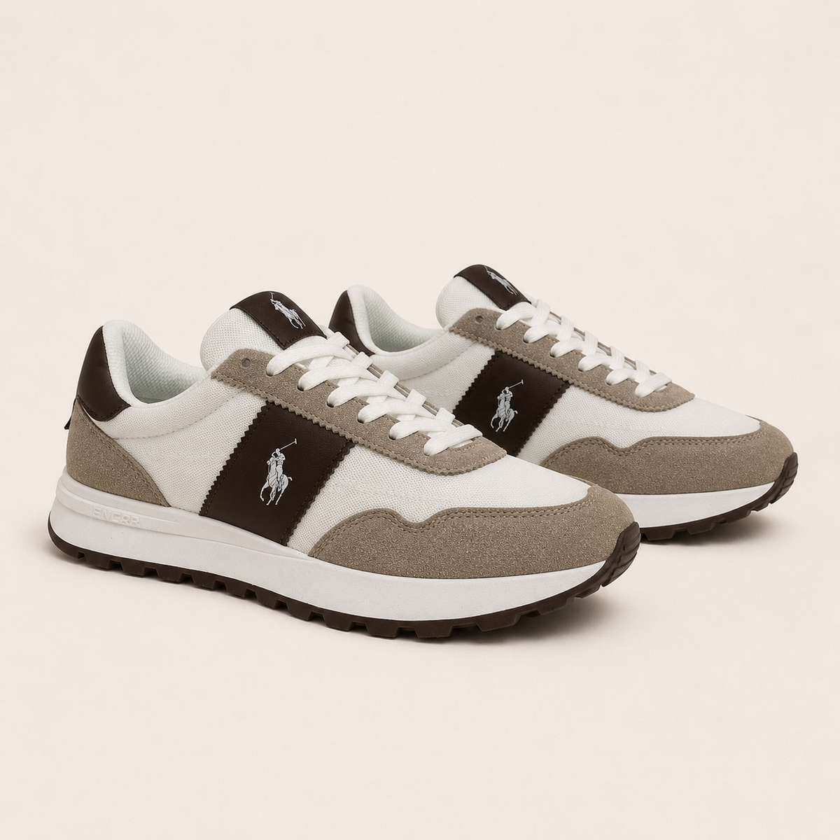 Heritage Runner – Beige & Brown