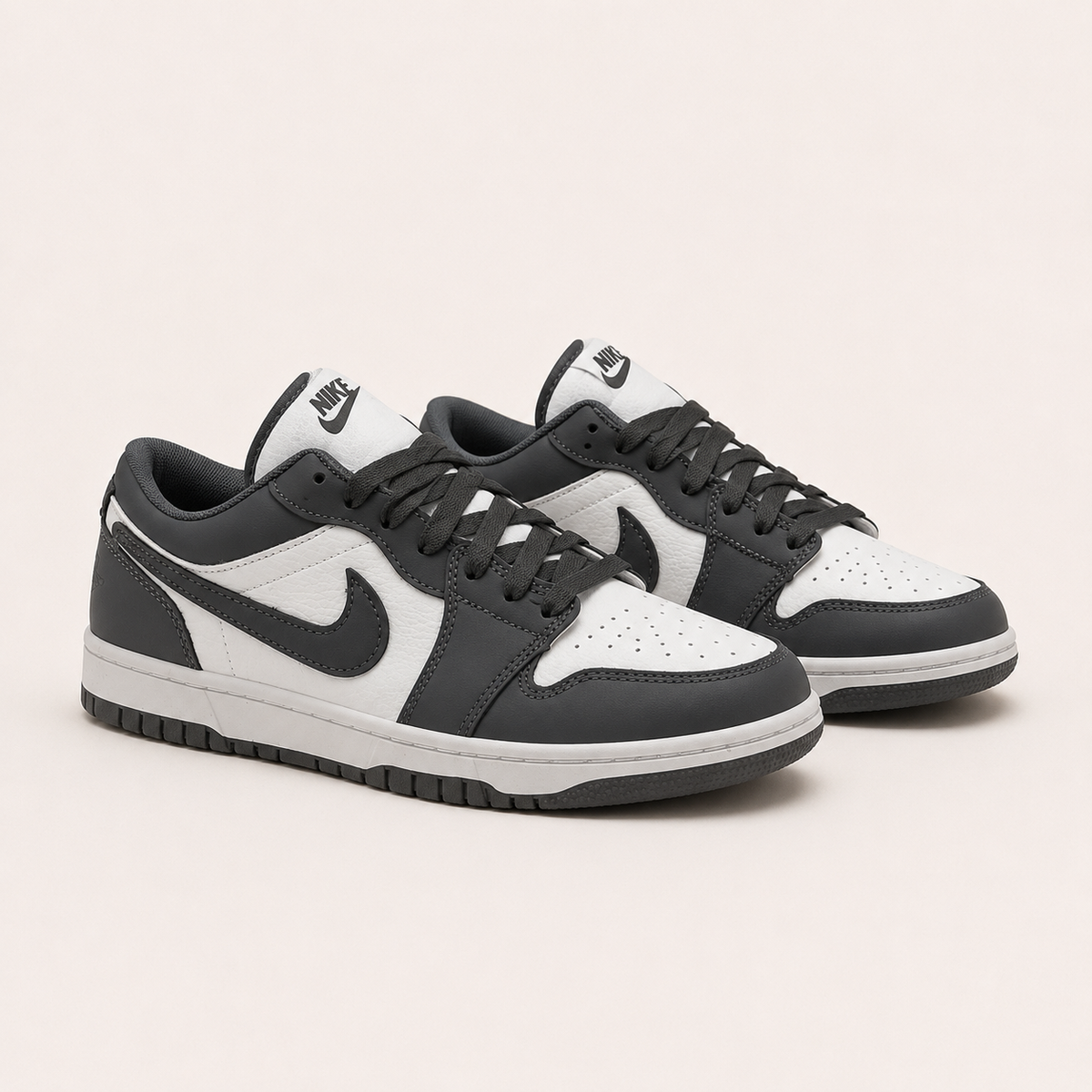 Classic Low – Dark Grey & White