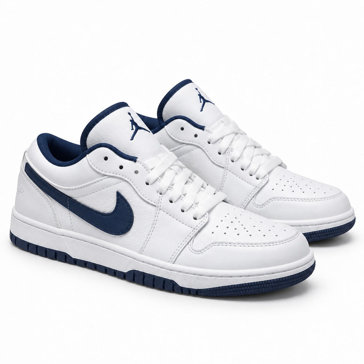 Air Jordan 1 Low — Blanc & Bleu Marine