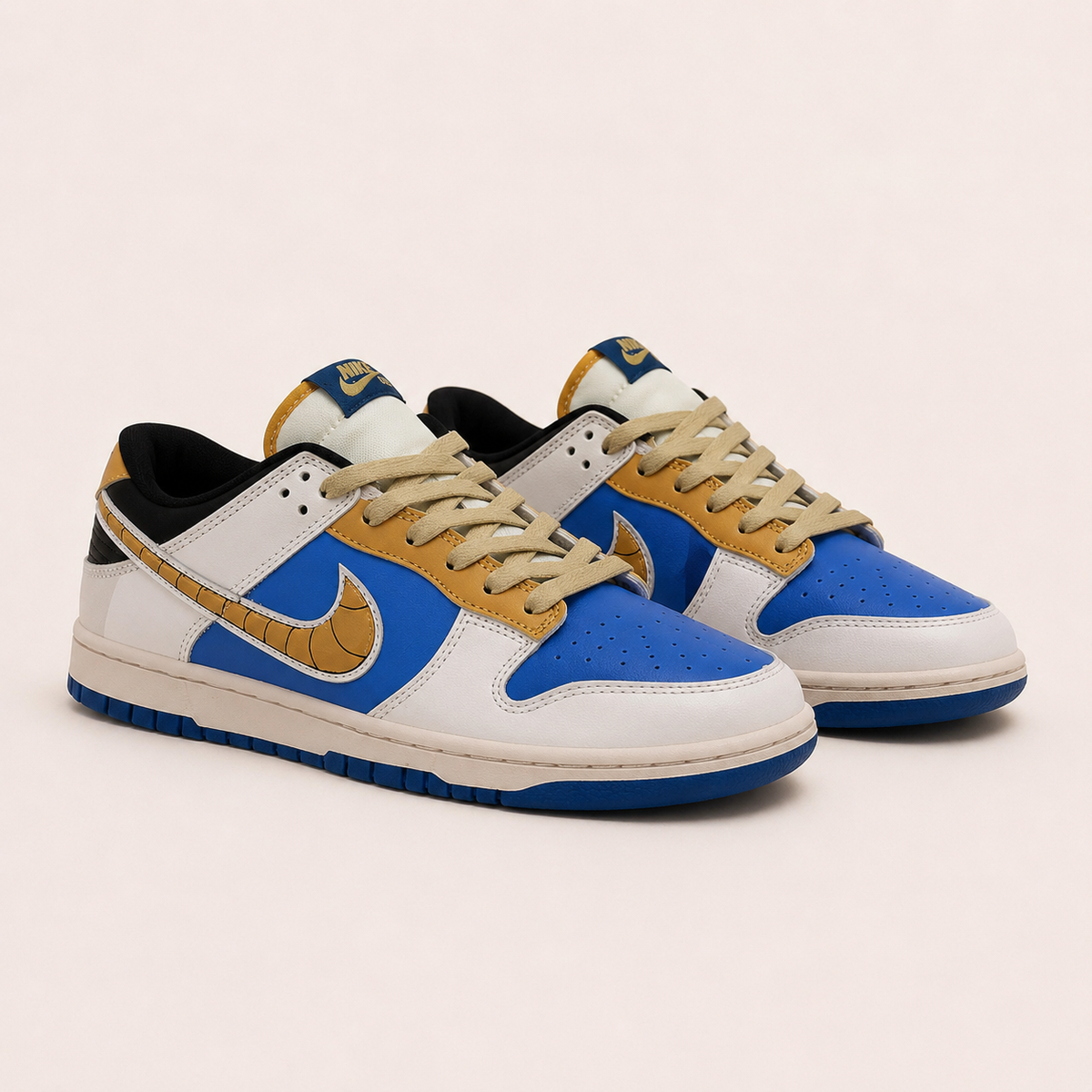 Basket "Volt" Low - Bleu Royal & Or