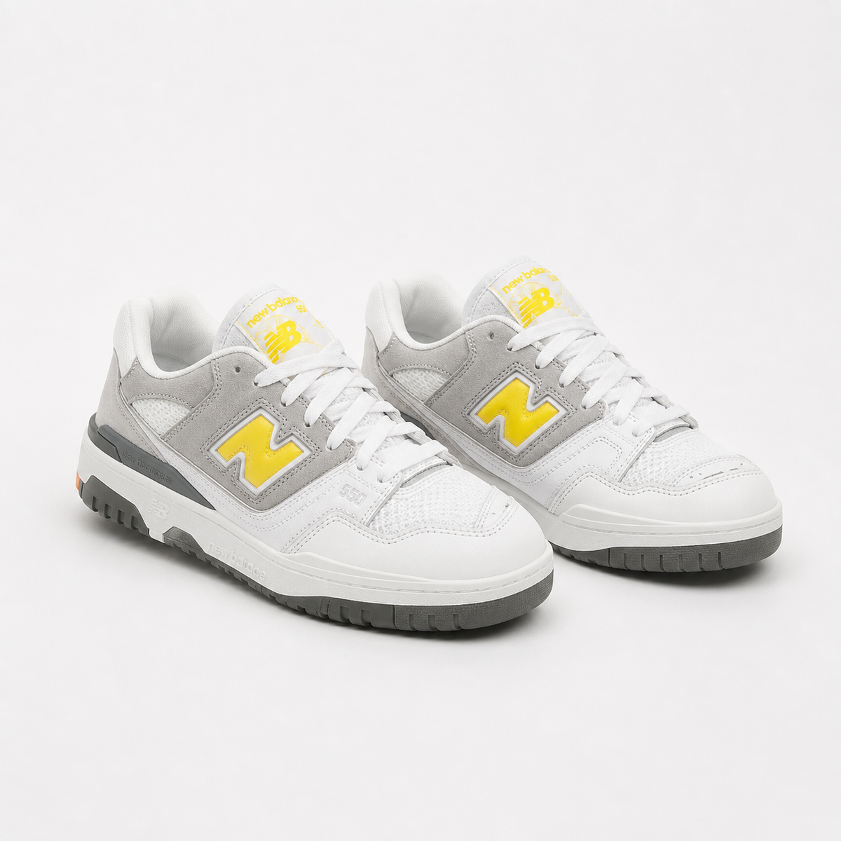 New Balance 550 White Gold Orange Red