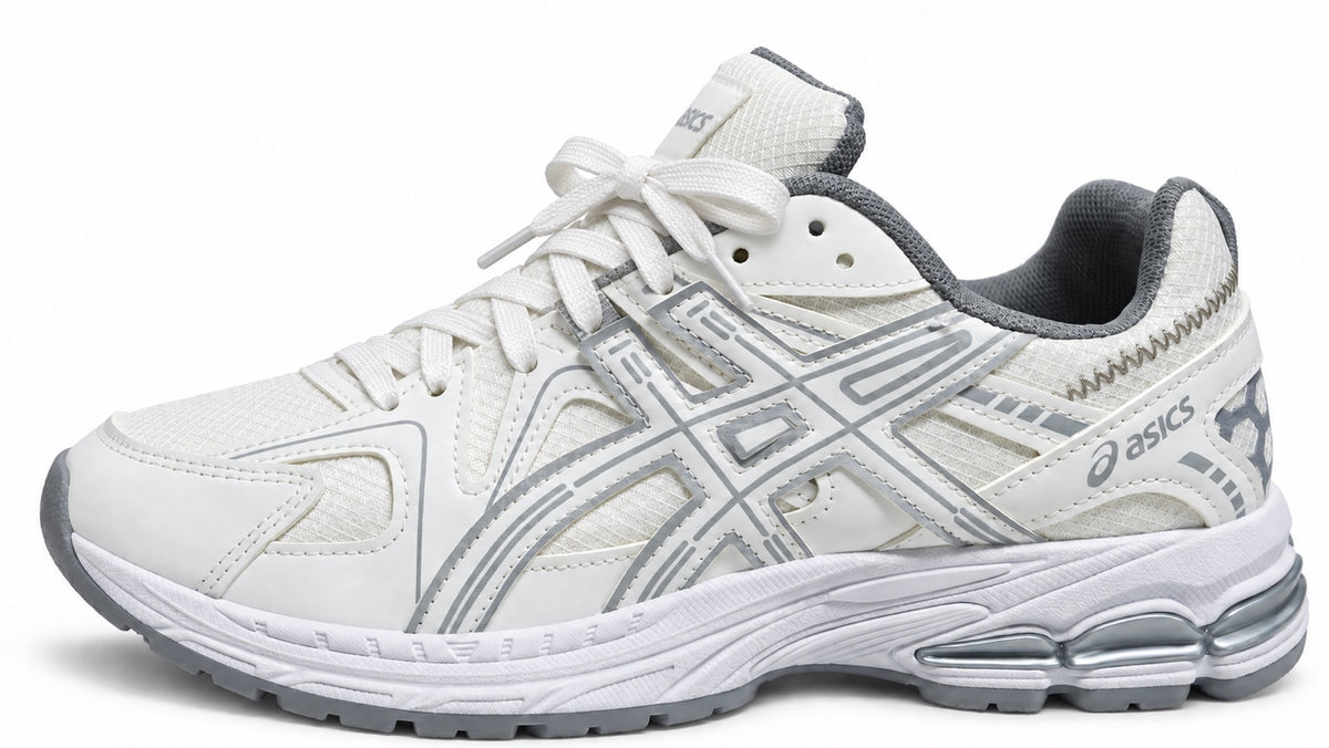 ASICS homme blanc et gris