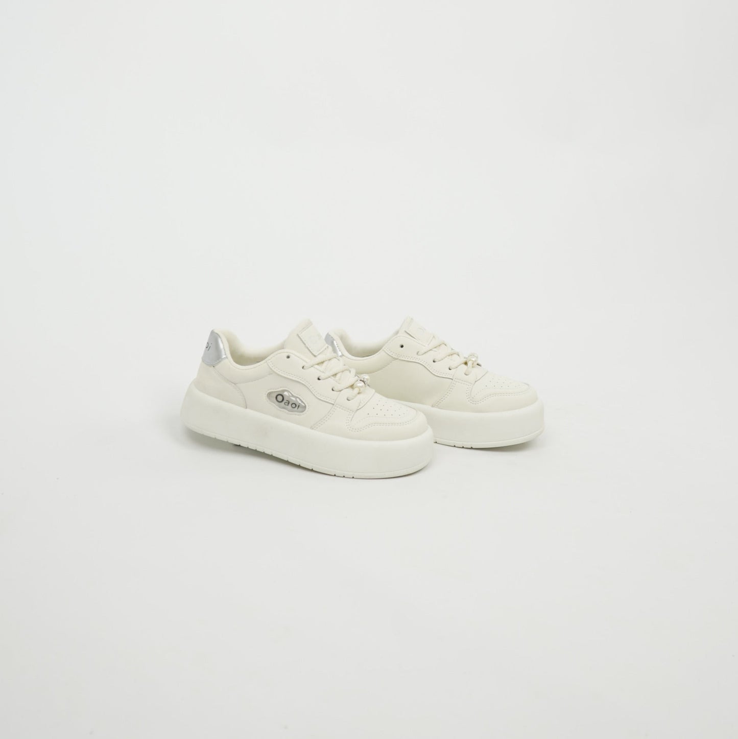 Ondo Platform Sneaker White/Silver
