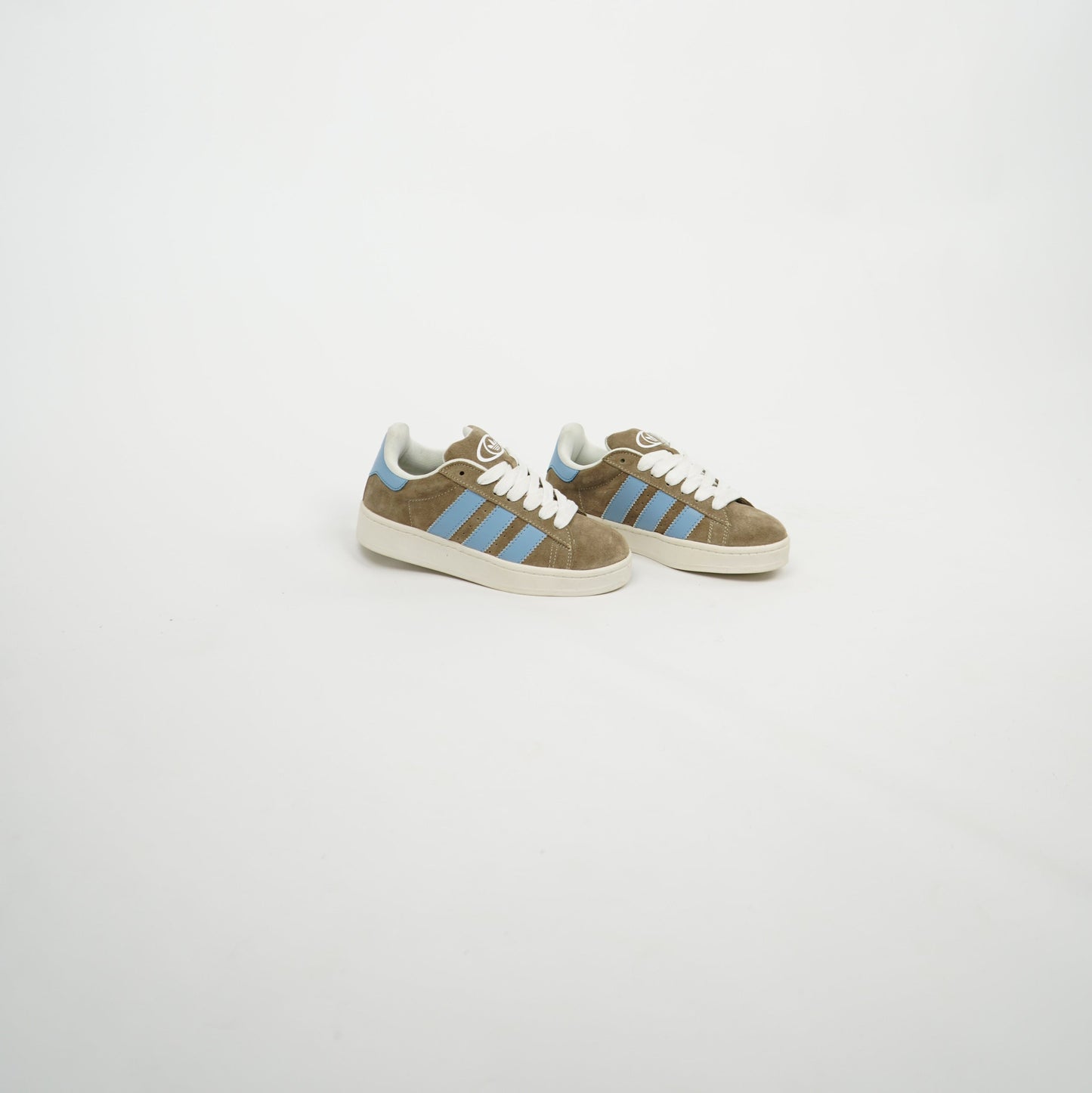 Kids Adidas Campus Khaki/Baby Blue/Cream