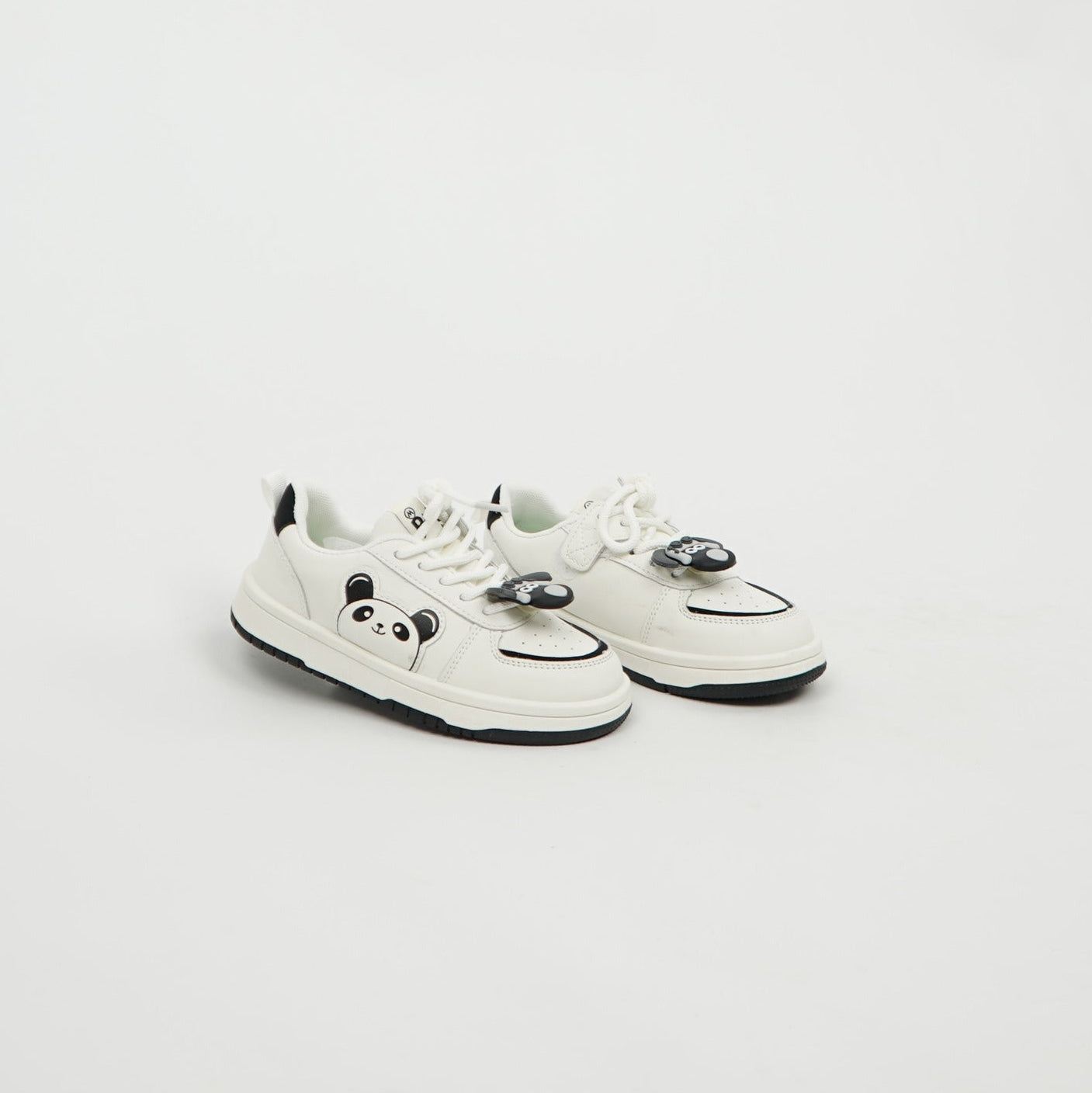 Kids Sneaker White/Black Panda Character