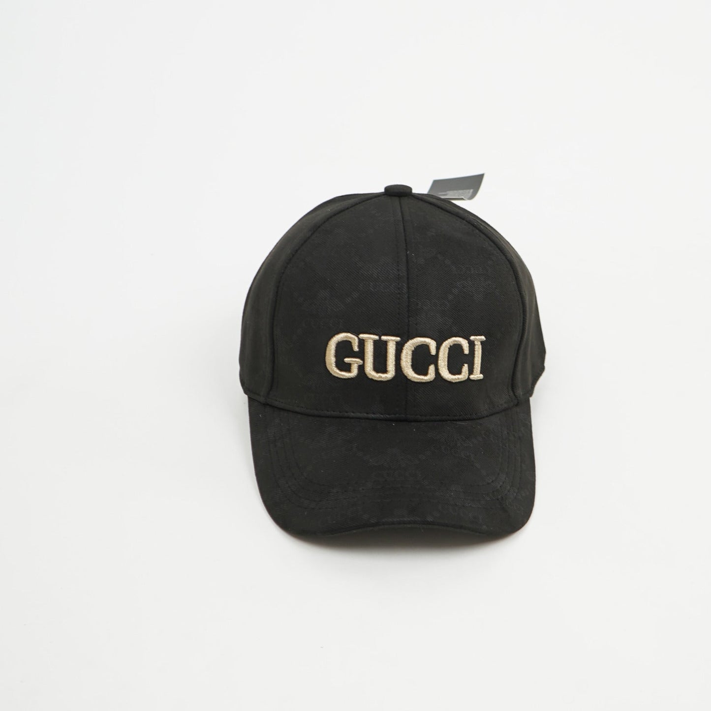 Gucci Embroidered Logo Cap – Black/Gold