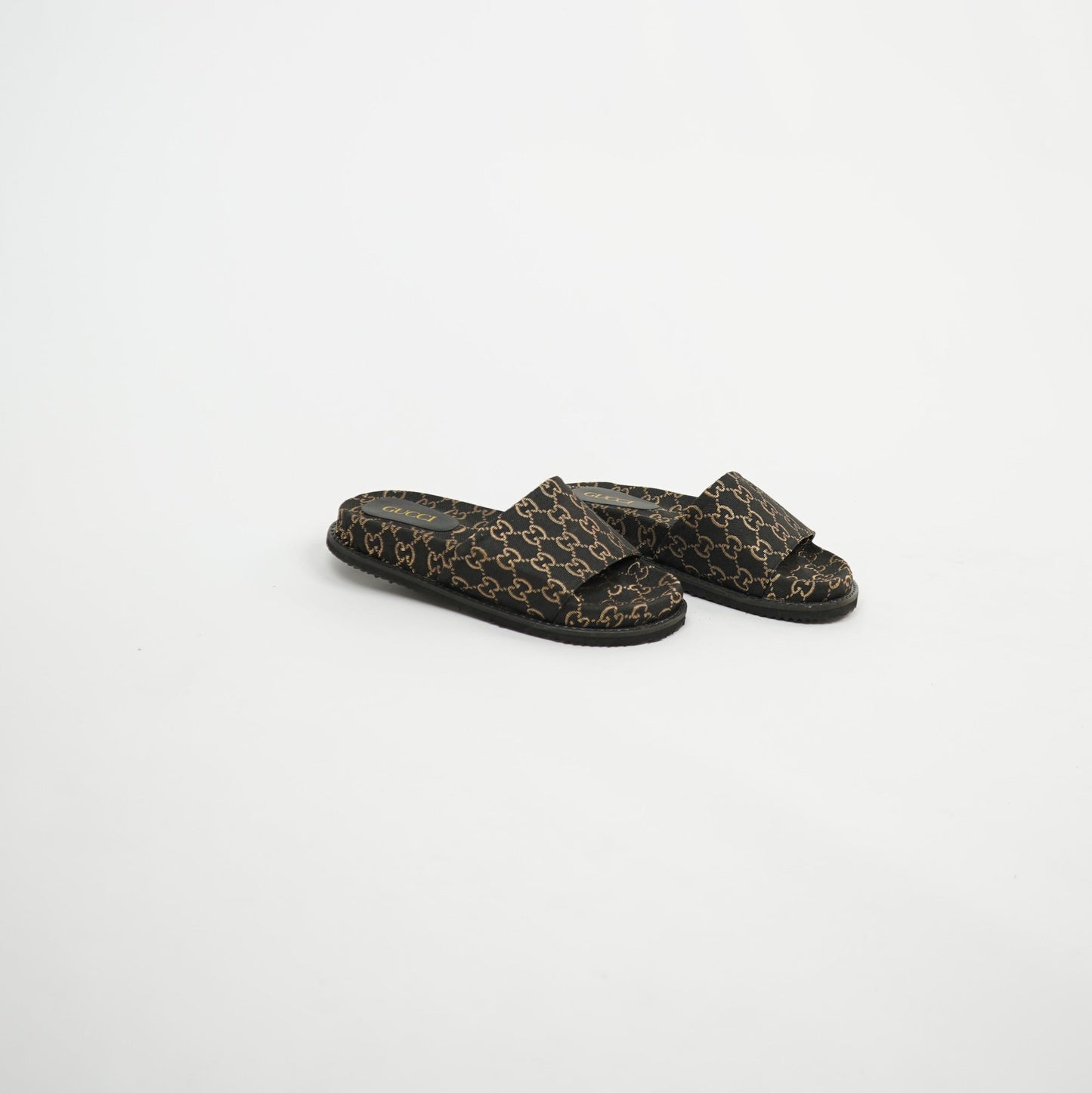 Gucci GG Slide – Dark Brown/Gold