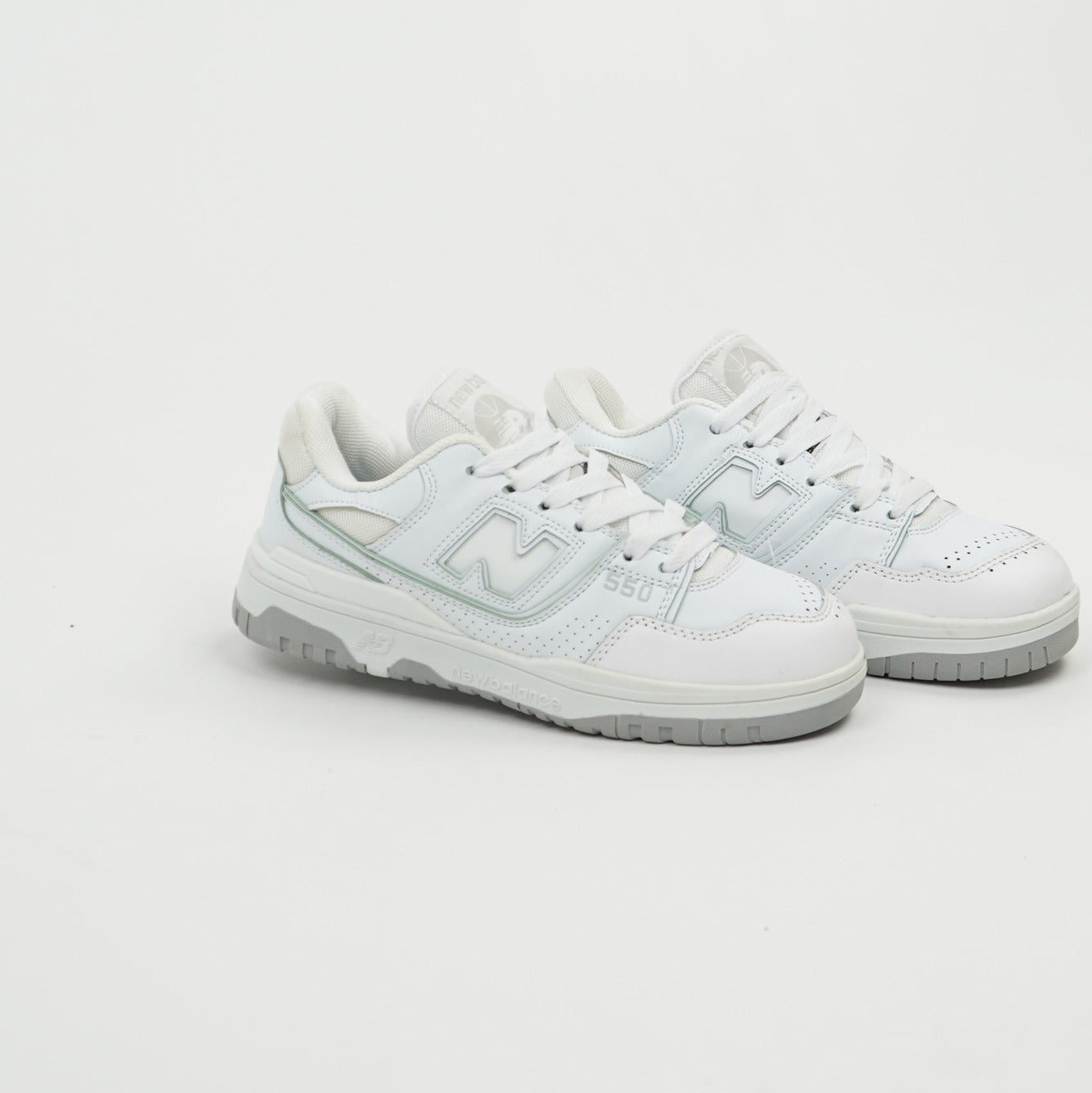 New Balance 550 Triple White Grey khadama