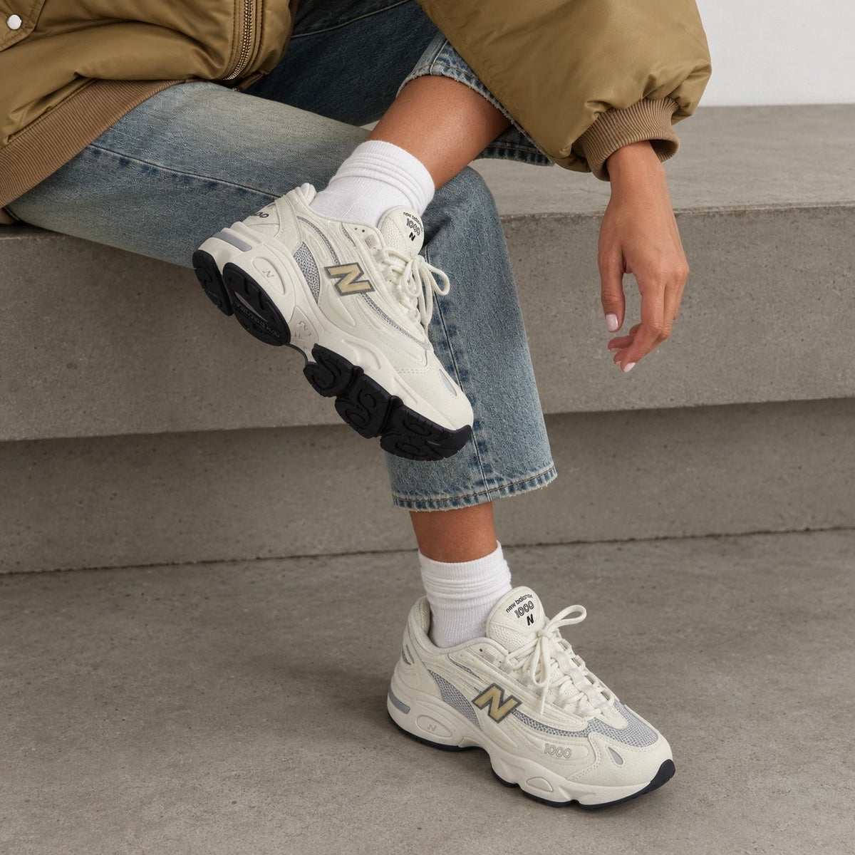 New Balance 1000 Crème Beige femme Deniz tailles 36 à 40
