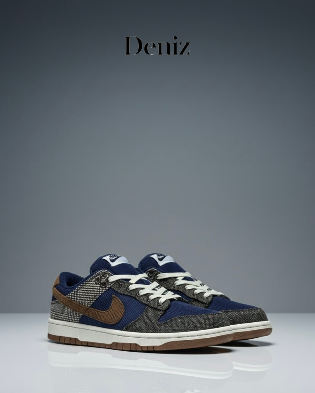 Nike Dunk Low Tweed Midnight Navy Corduroy 