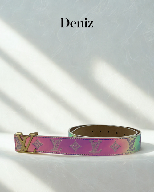 Ceinture Louis Vuitton LV Monogram Gold 