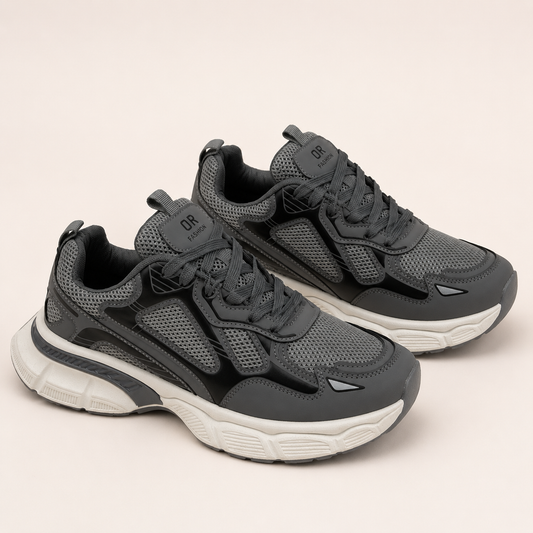 Sneaker Chunky Runner - Gris Anthracite 