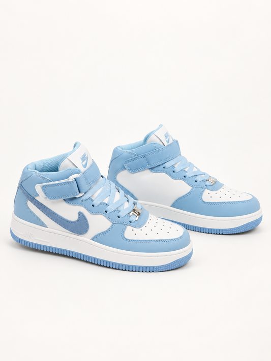 Sky Blue Urban Mid Sneakers 