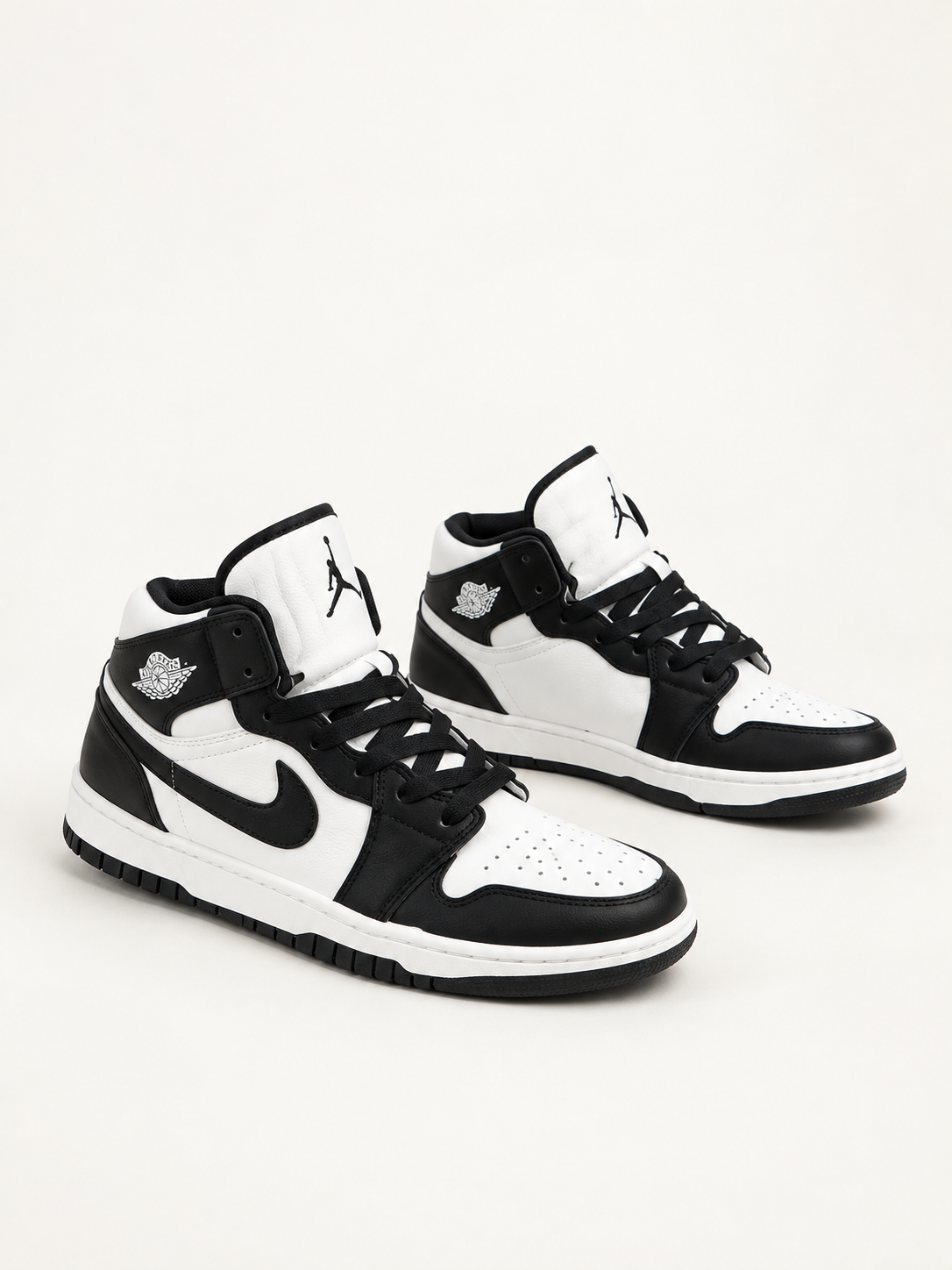 Nike Air Jordan 1 Mid Panda Black White 