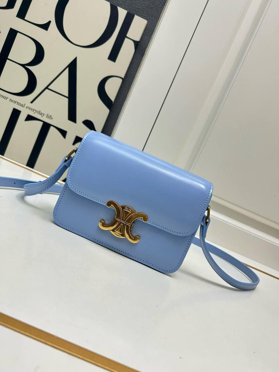 Celine Teen Triomphe shoulder bag measures 