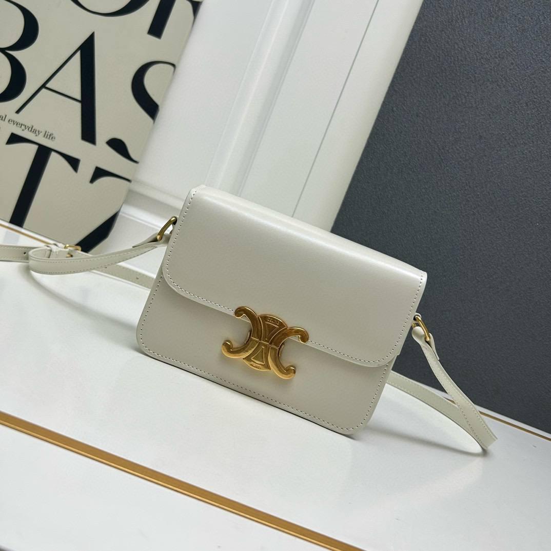 Celine Teen Triomphe shoulder bag measures 