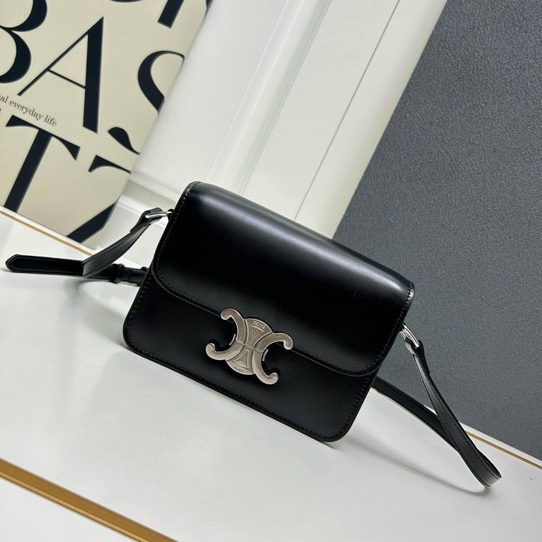 Celine Teen Triomphe shoulder bag measures 