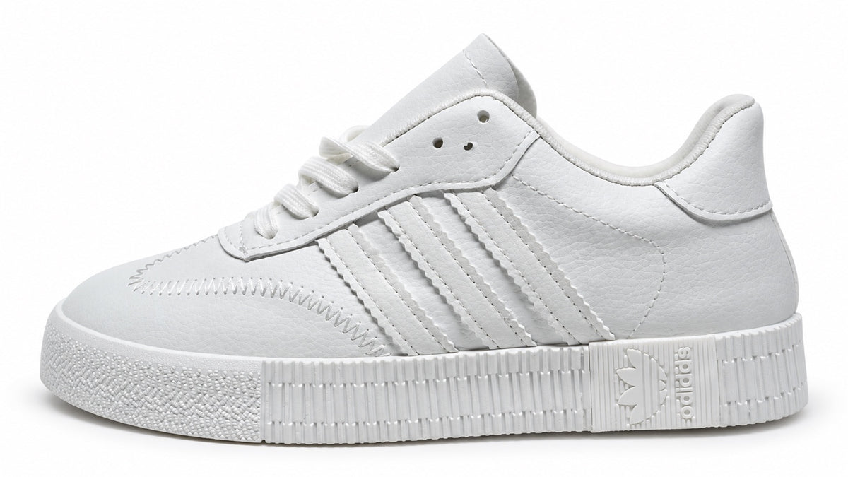 Adidas Samba plateforme triple blanc DENIZ