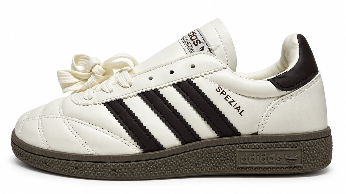 Adidas Spezial femme écrue, marron et semelle gomme