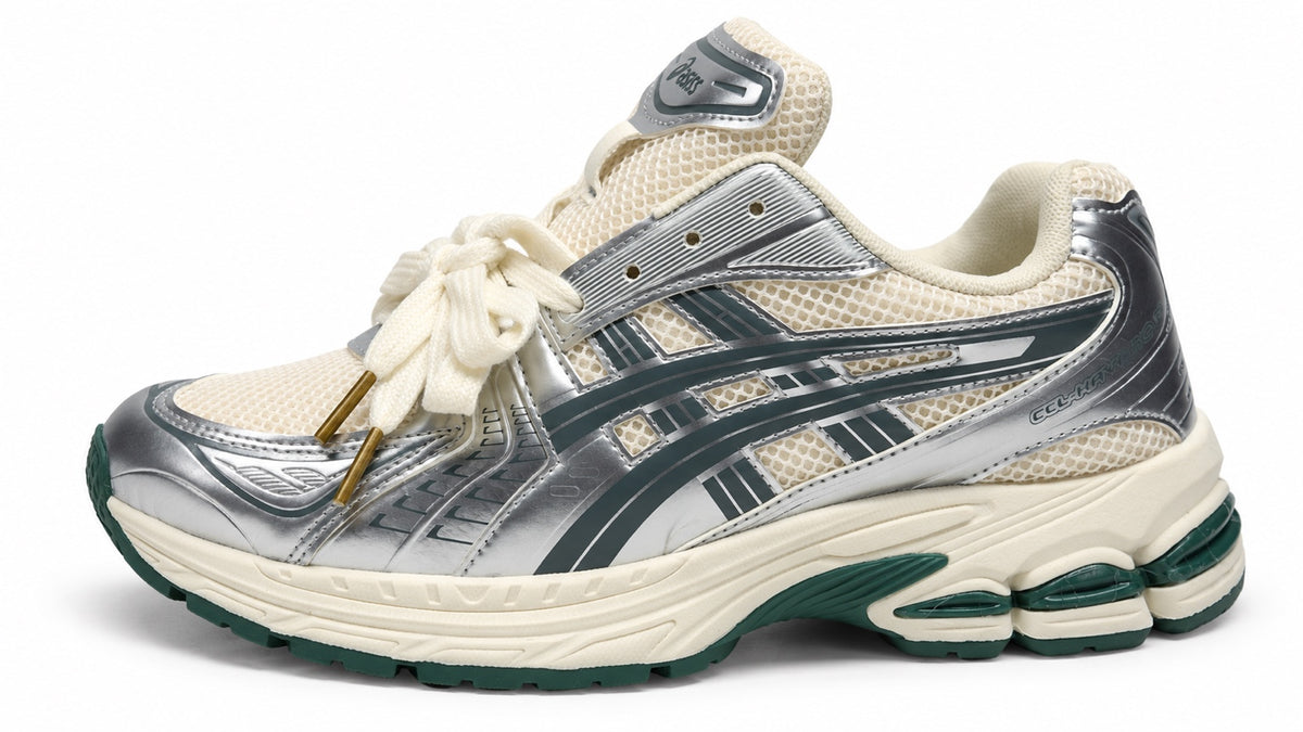 ASICS Gel-Kayano 14 Homme – Crème, Argent & Vert