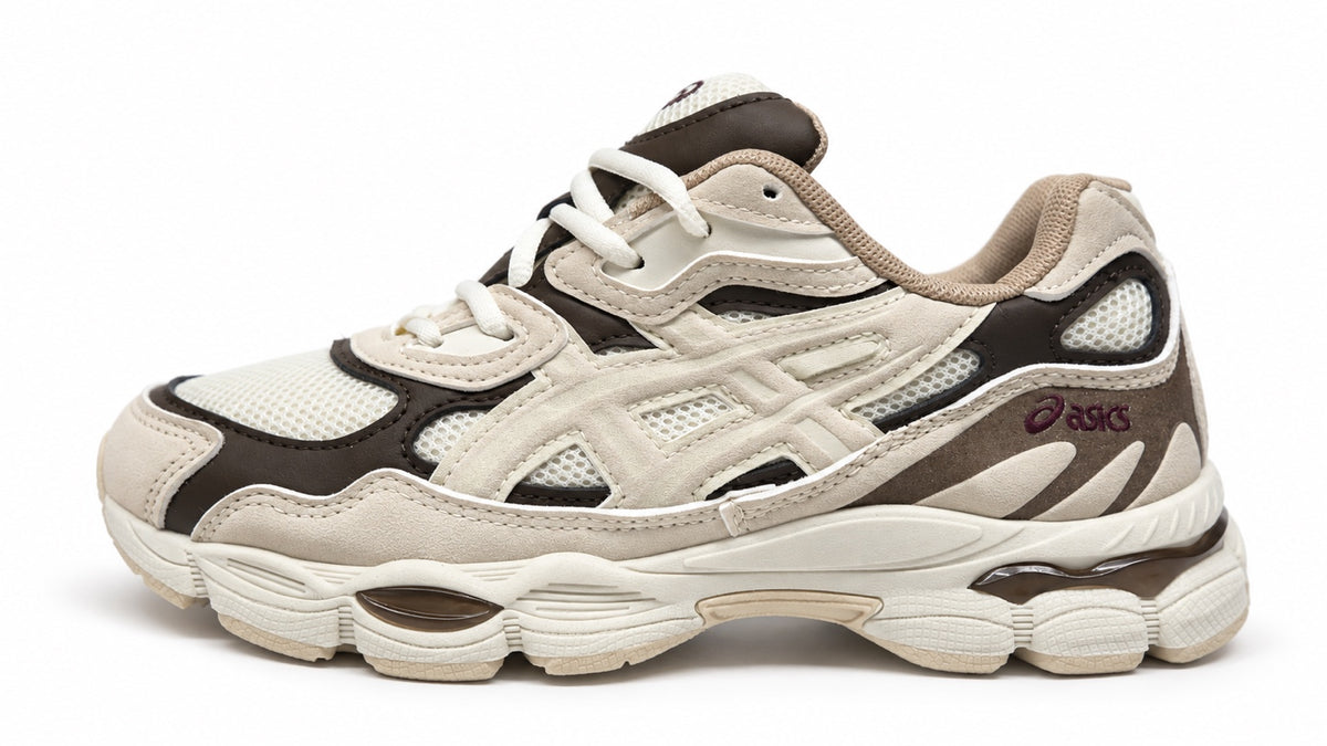 ASICS Gel-NYC Femme crème et marron