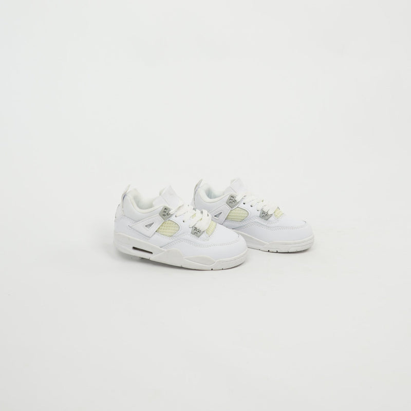 Kids Air Jordan 4 Pure Money Triple White t9iila 