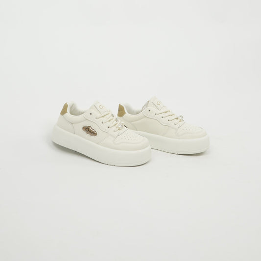 Ondo Platform Sneaker White/Beige 