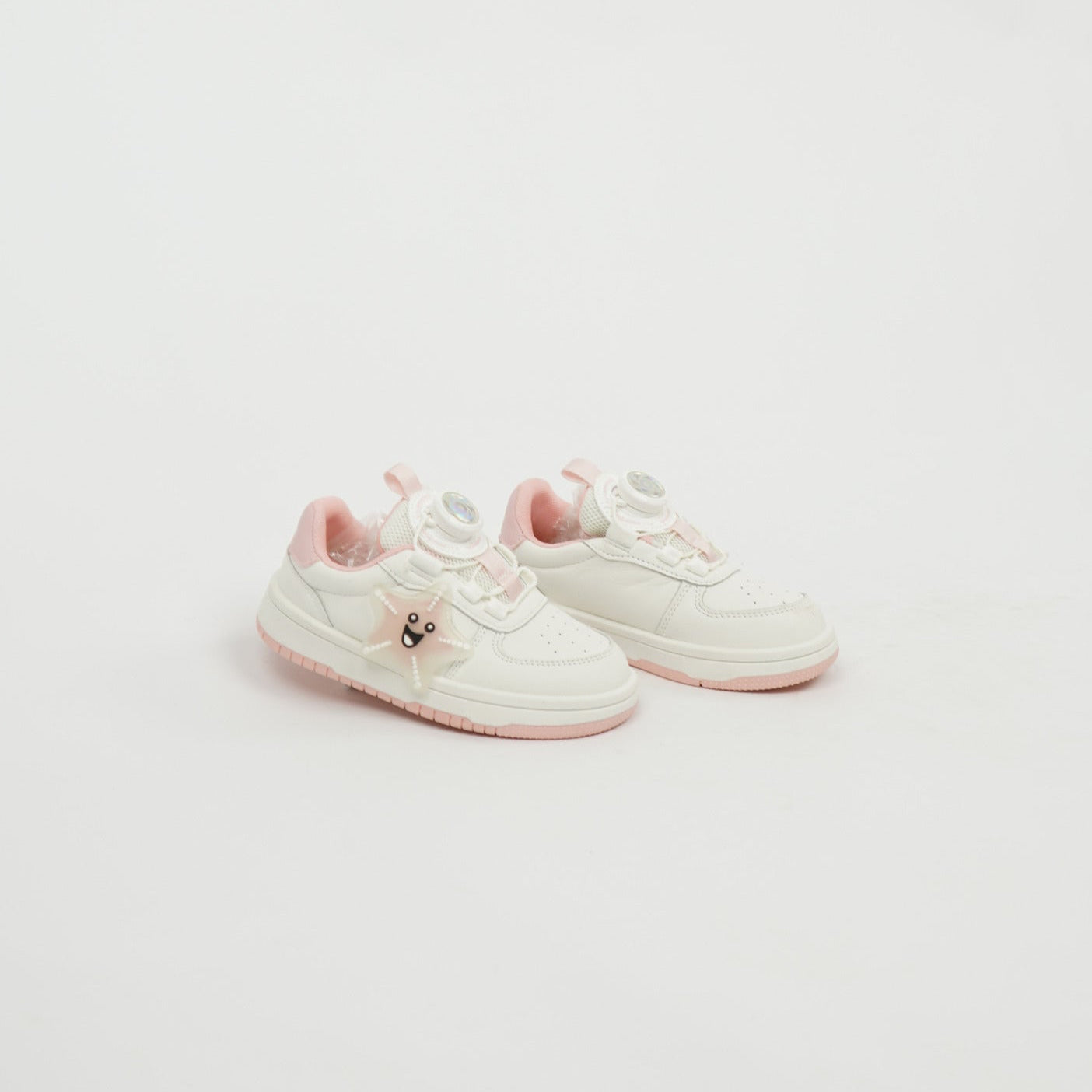 Kids Sneaker White/Pink Bear Character 