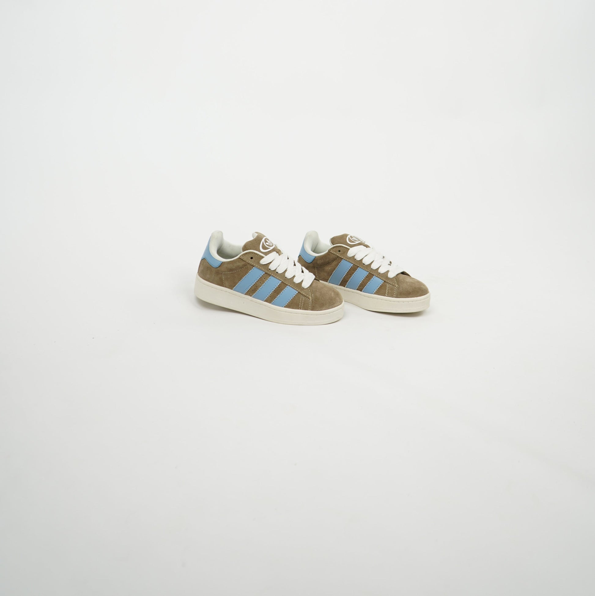 Kids Adidas Campus Khaki/Baby Blue/Cream 
