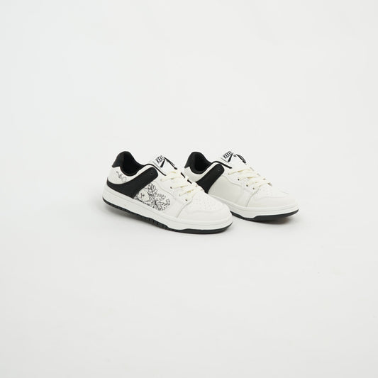 Kenzo Sneaker White/Black Floral 