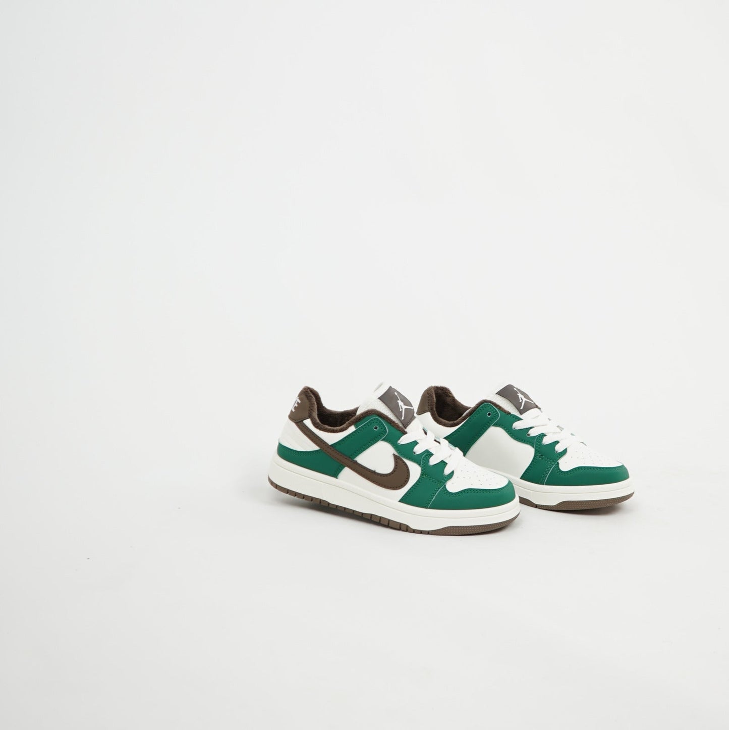 Air Jordan 1 Low - Blanc / Vert / Marron 