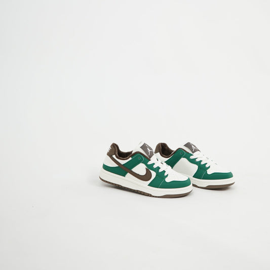 Air Jordan 1 Low - Blanc / Vert / Marron 