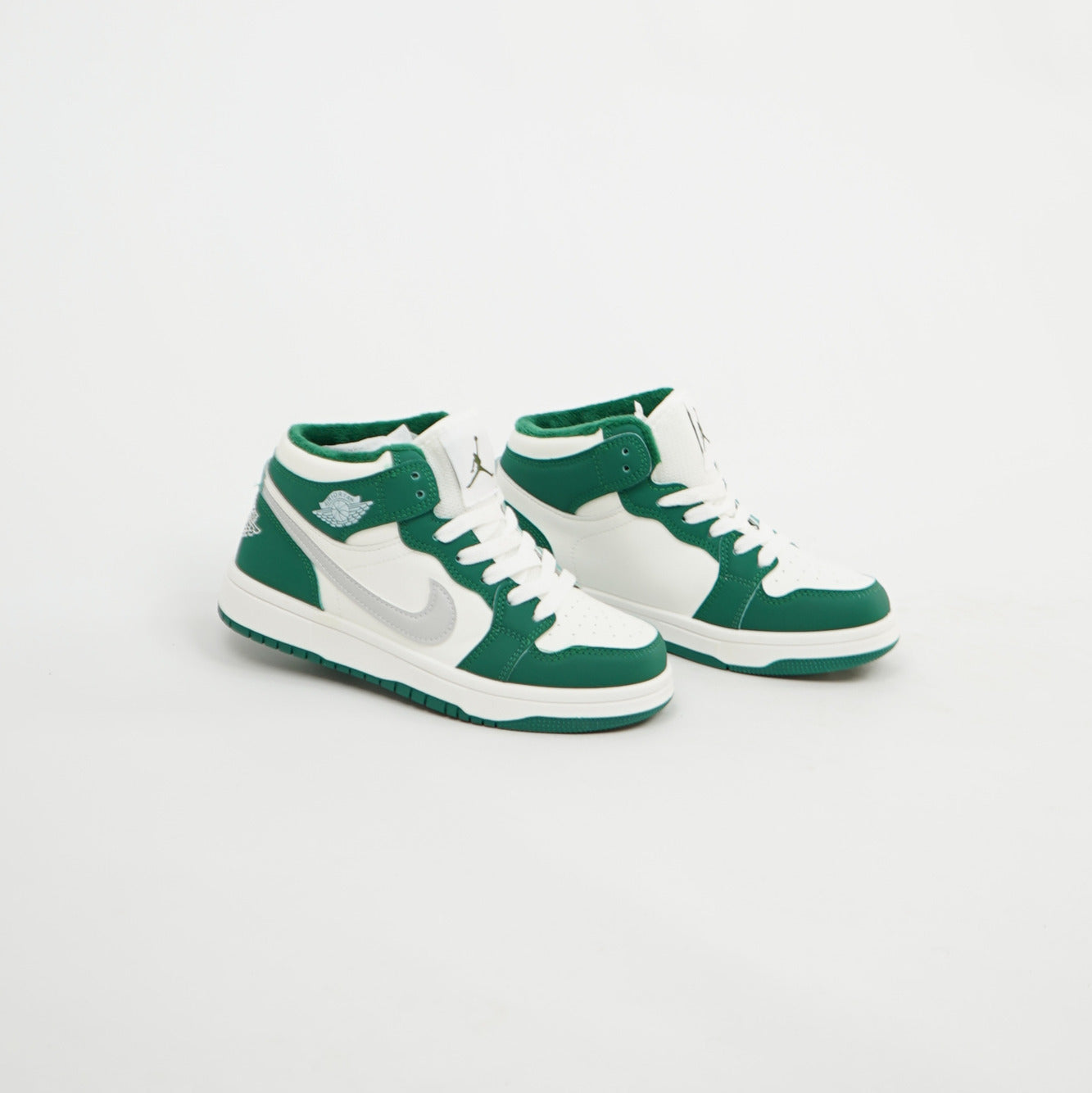 Air Jordan 1 Mid All-Green/White 
