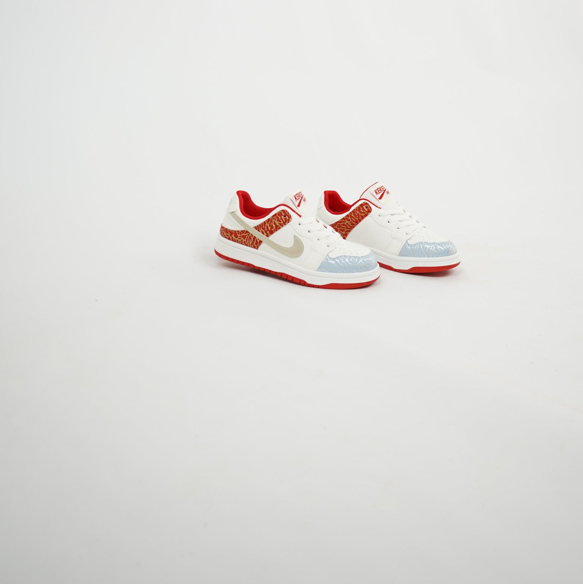 Nike Dunk Low - Blanc / Rouge / Print Elephant 