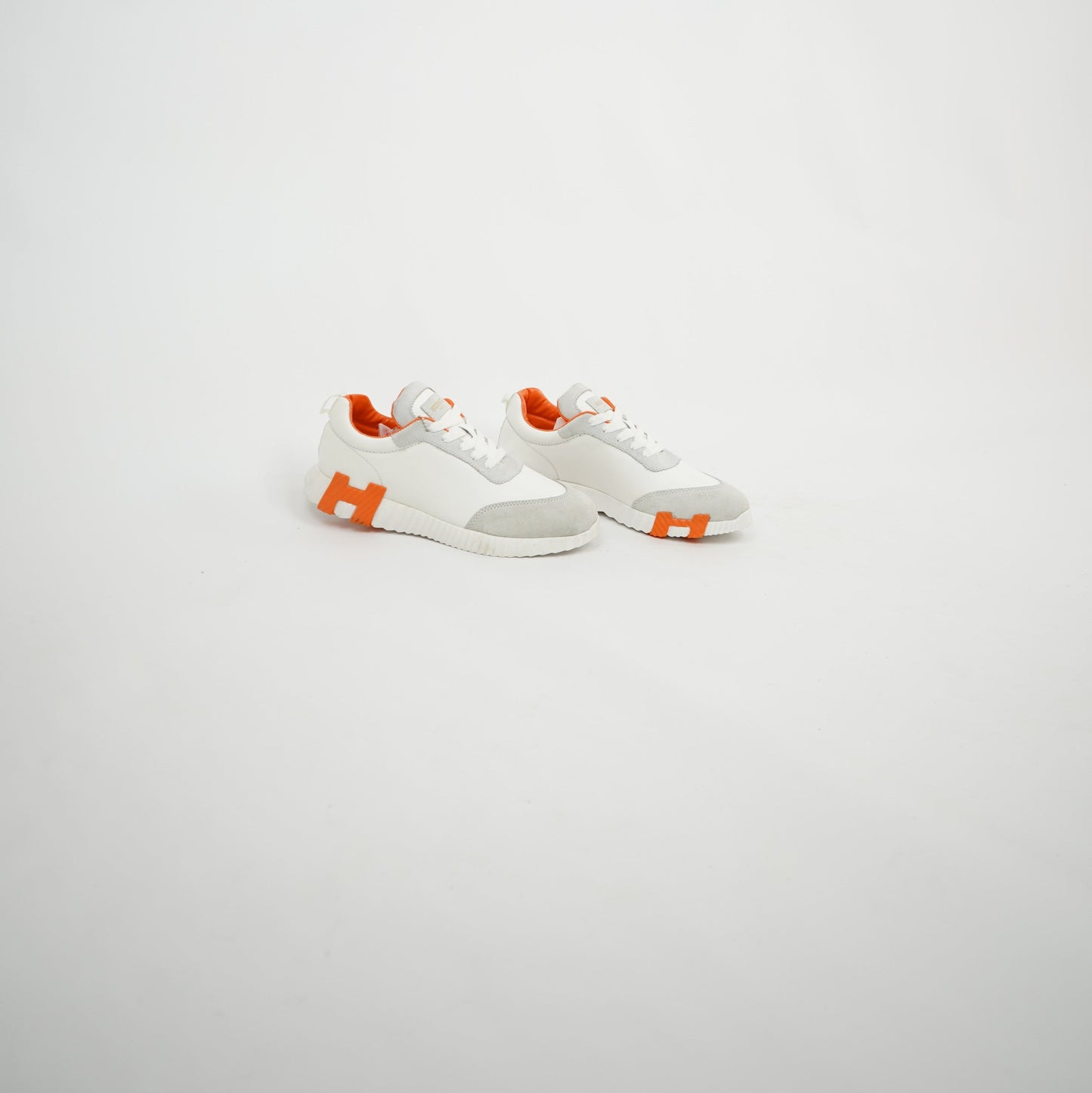 Hermès Trail Sneaker – White/Orange 