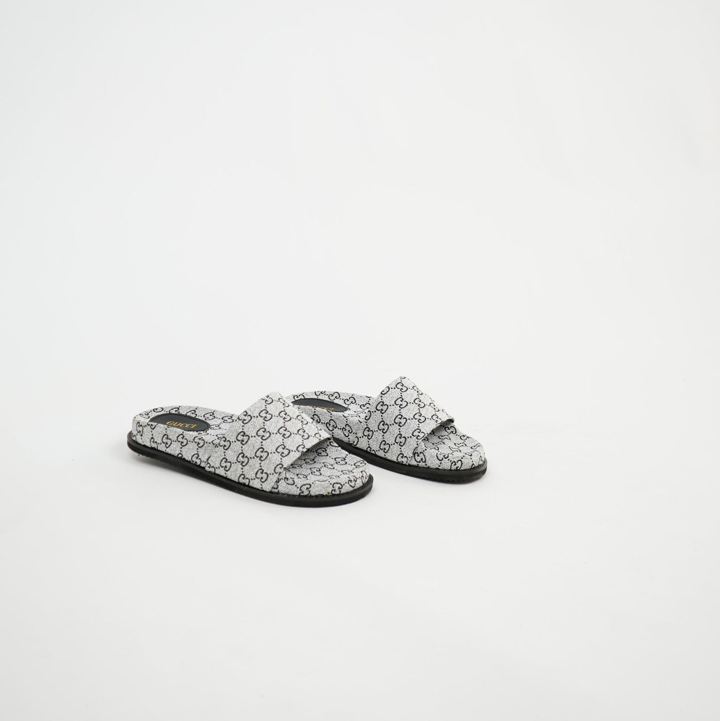 Gucci GG Crossover Slide – White/Black 