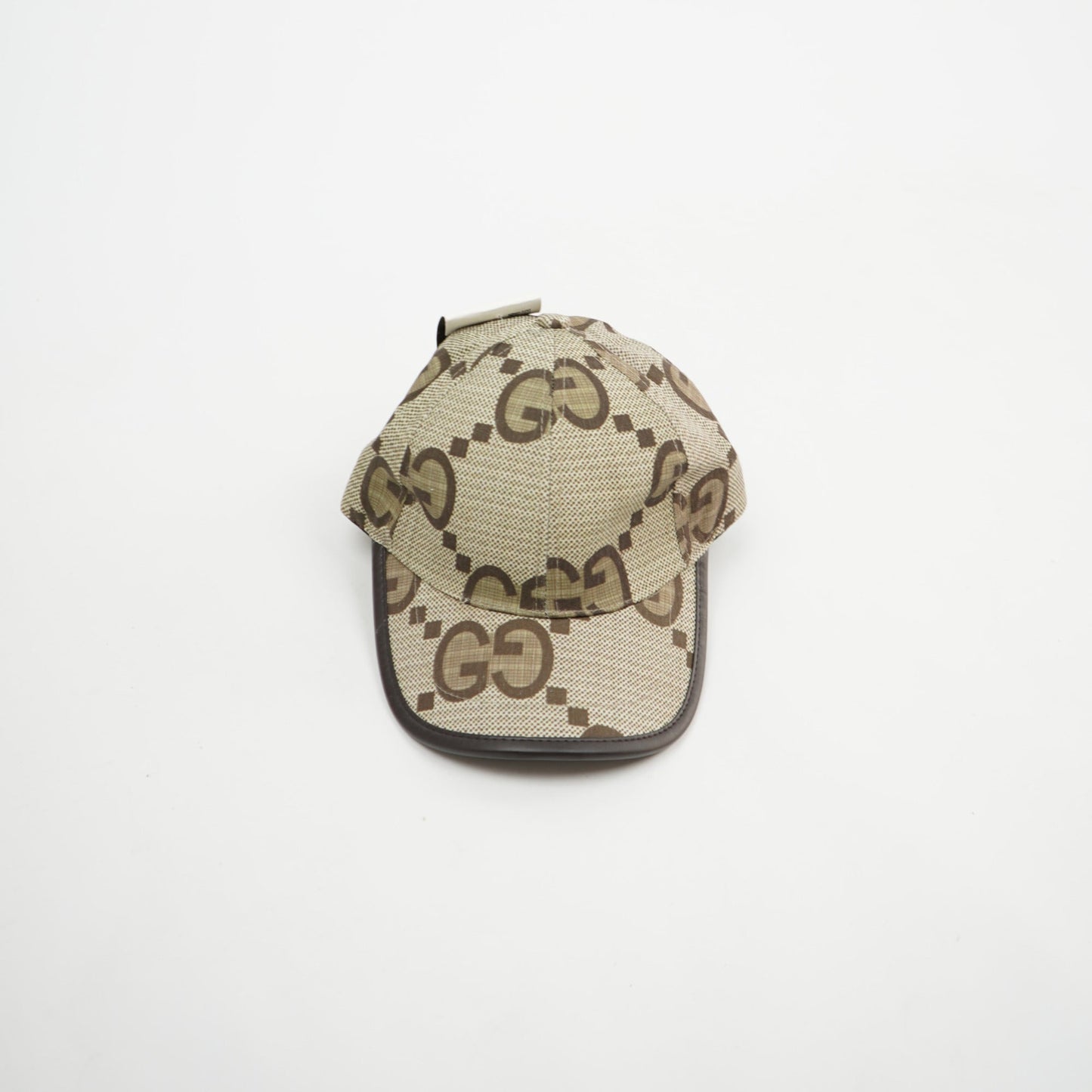 Gucci Jumbo GG Canvas Cap – Beige/Brown 