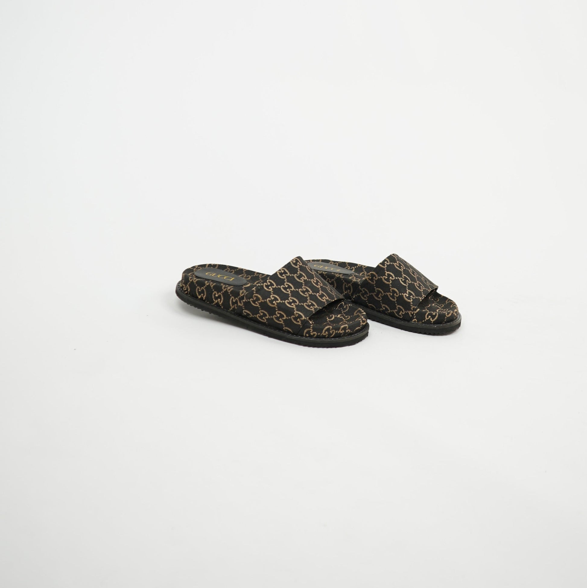 Gucci GG Slide – Dark Brown/Gold 