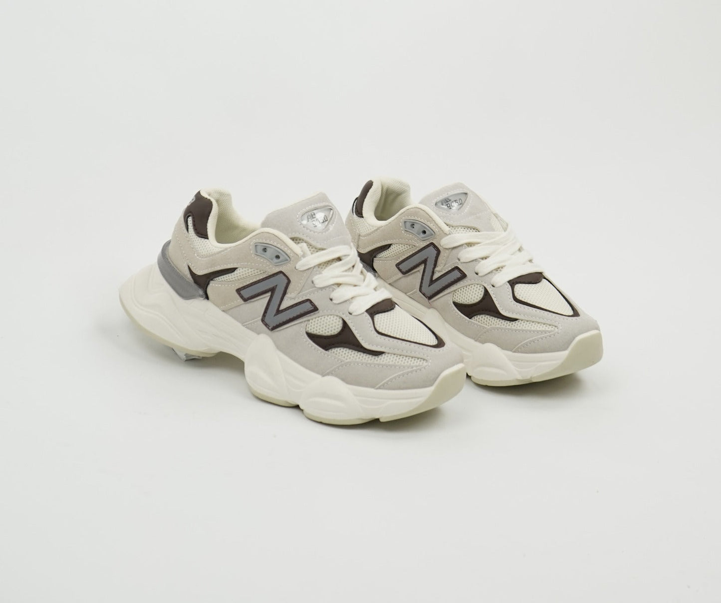 New Balance 9060 Cream Beige Teal. 