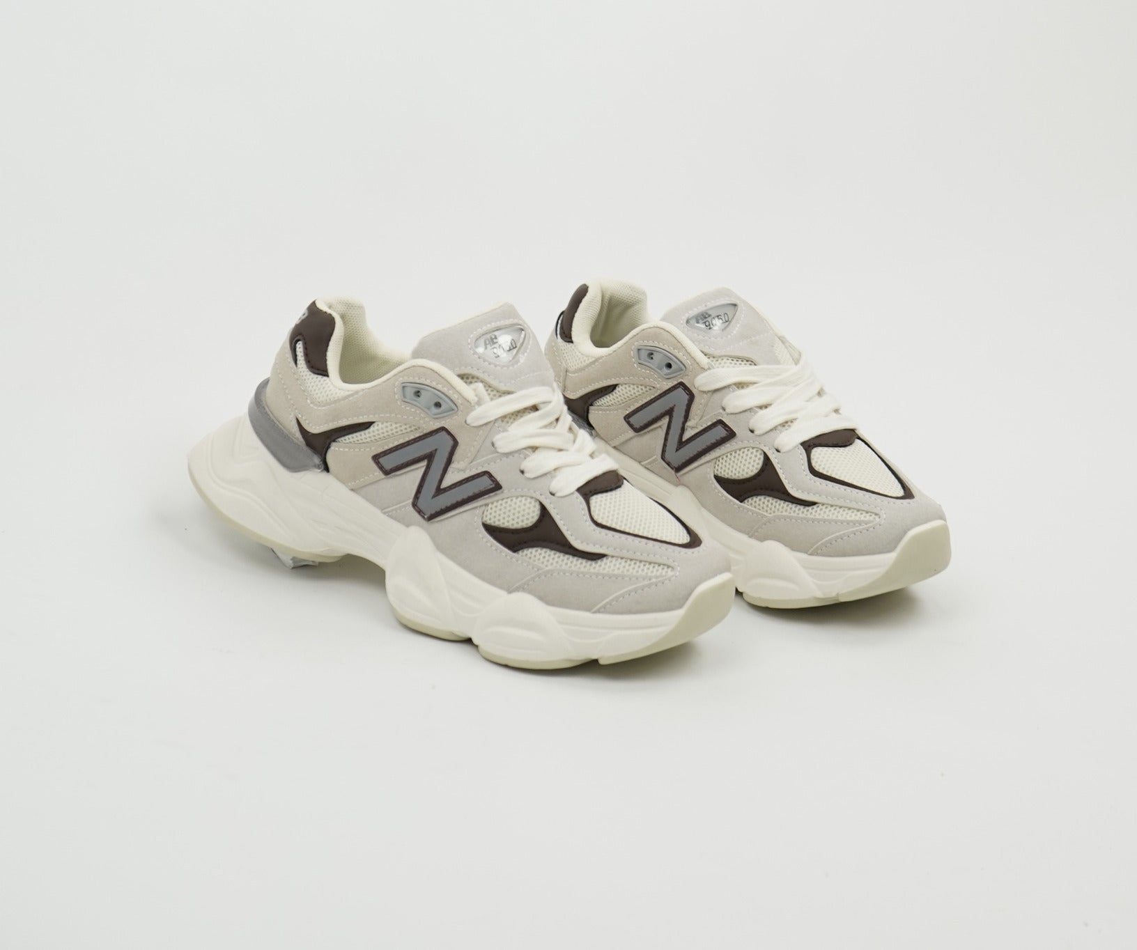 New Balance 9060 Cream Beige Teal. 