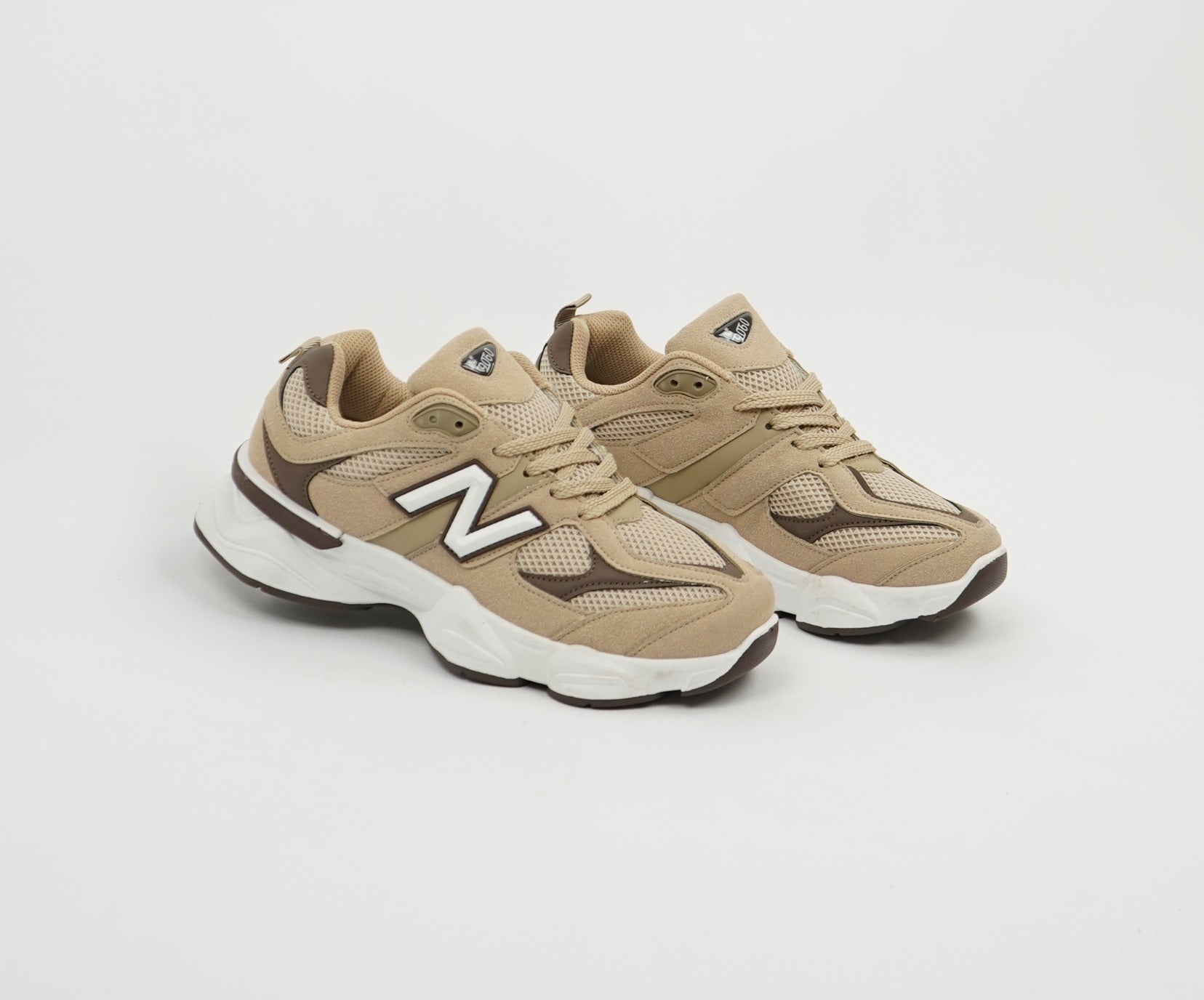 New Balance 9060 Beige Brown White. 