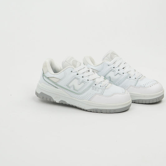 New Balance 550 Triple White Grey khadama 