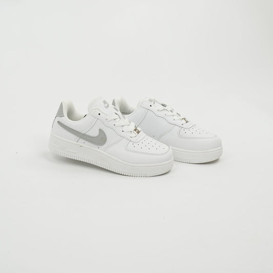 Nike Air Force 1 White Silver Grey t9ila 