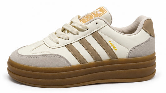 Adidas Samba Platform écru taupe avec semelle gomme DENIZ