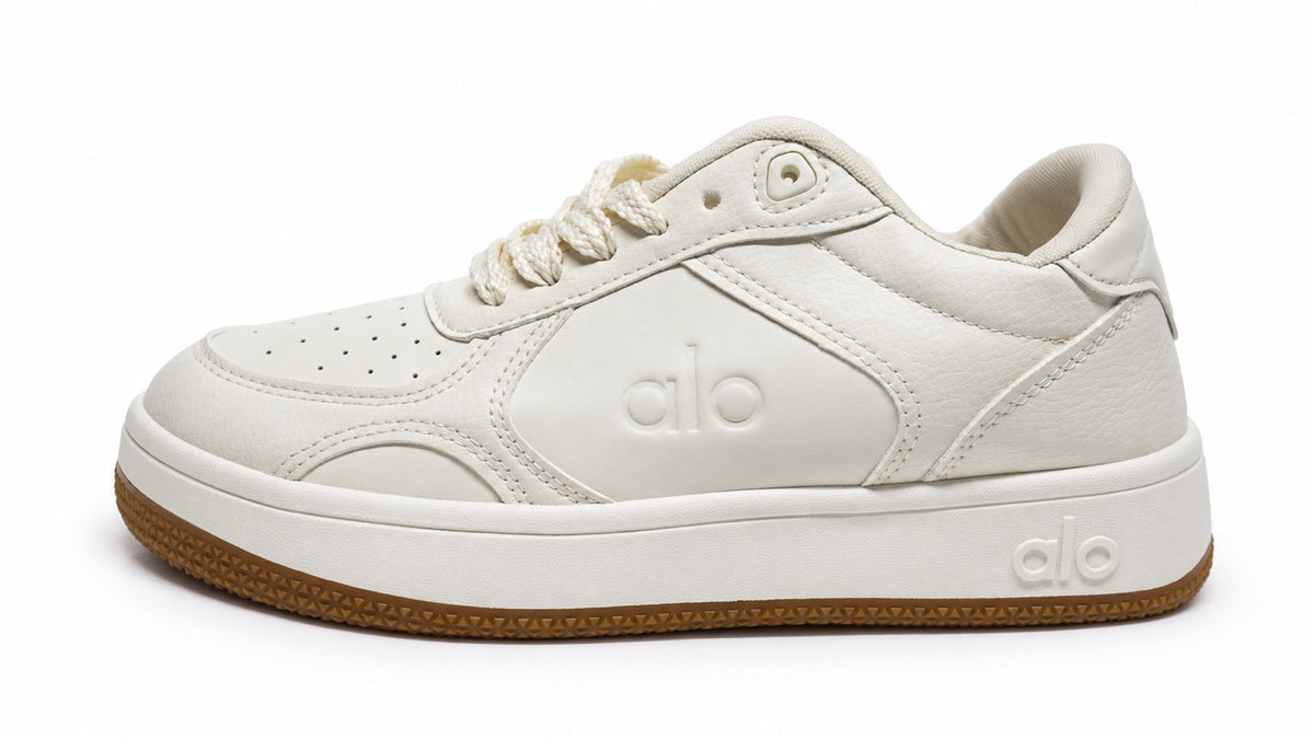 Sneakers low ALO écru avec semelle gomme DENIZ