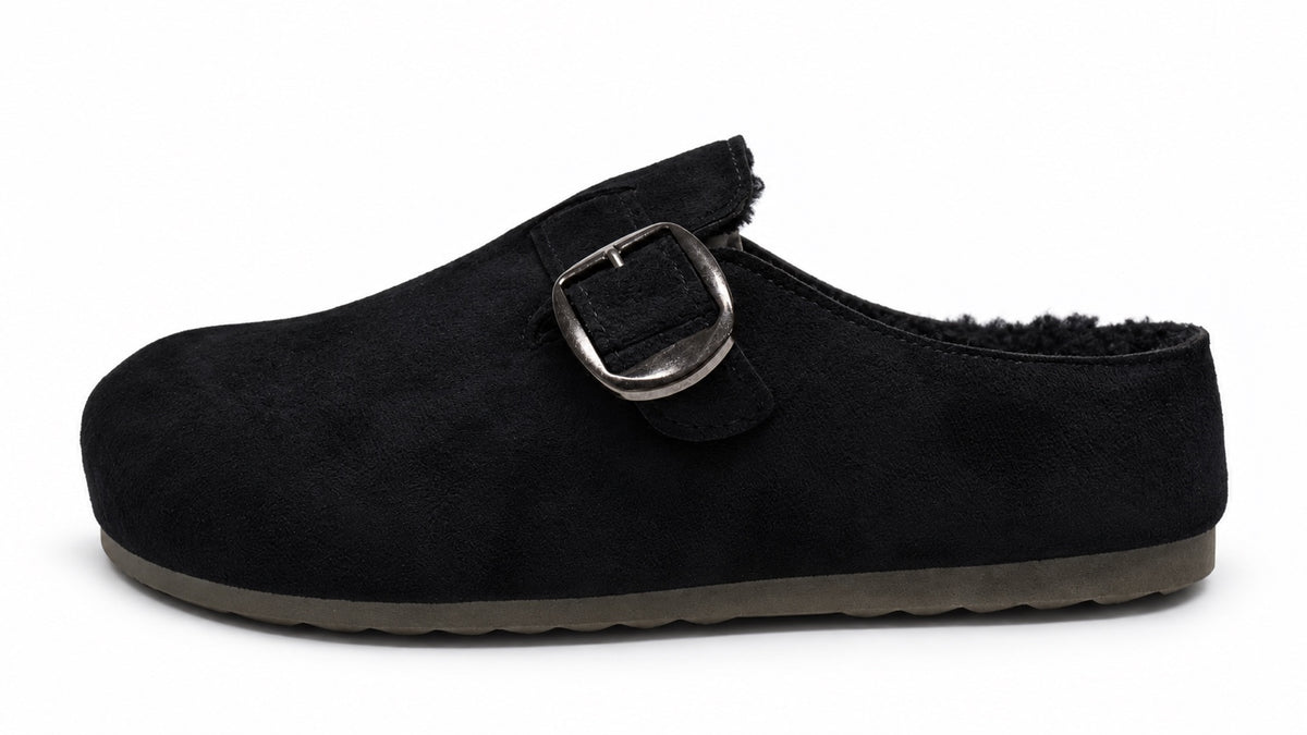 Mule sabot femme noir à boucle DENIZ
