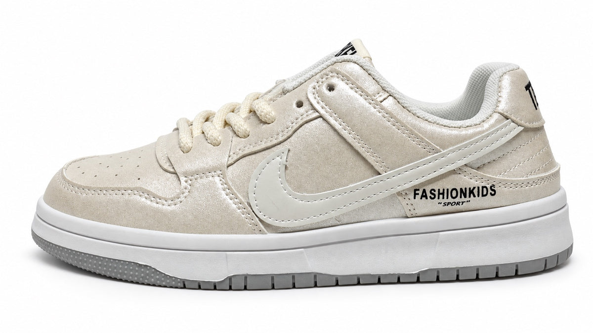 Sneakers low beige et blanc DENIZ