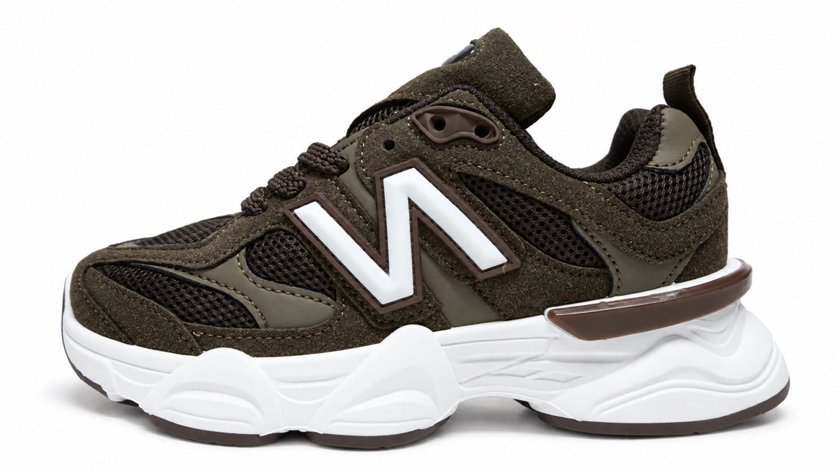 New Balance 9060 Kids – Kaki Foncé & Blanc